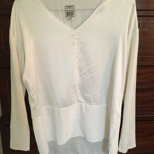 GoSILK ivory silk top